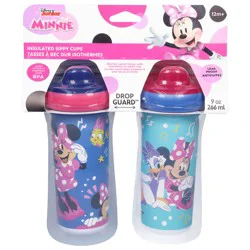 First Years Disney Minnie Mouse Insulated Hard Spout Sippy Cups, 2 ct 9 oz