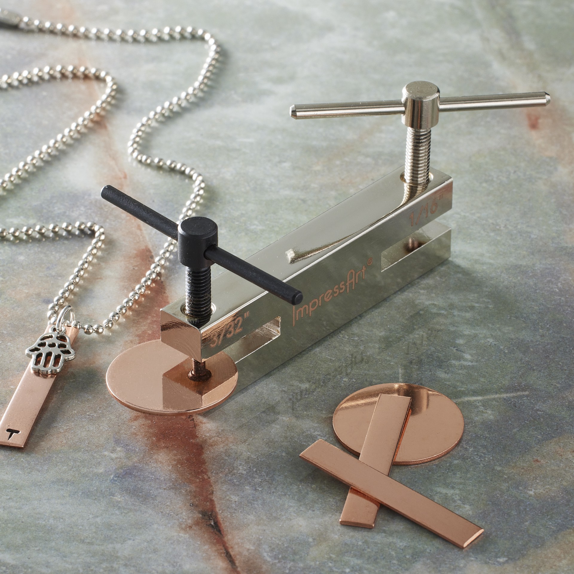 slide 3 of 3, Impressart 2 Hole Screw Down Punch, 1 ct