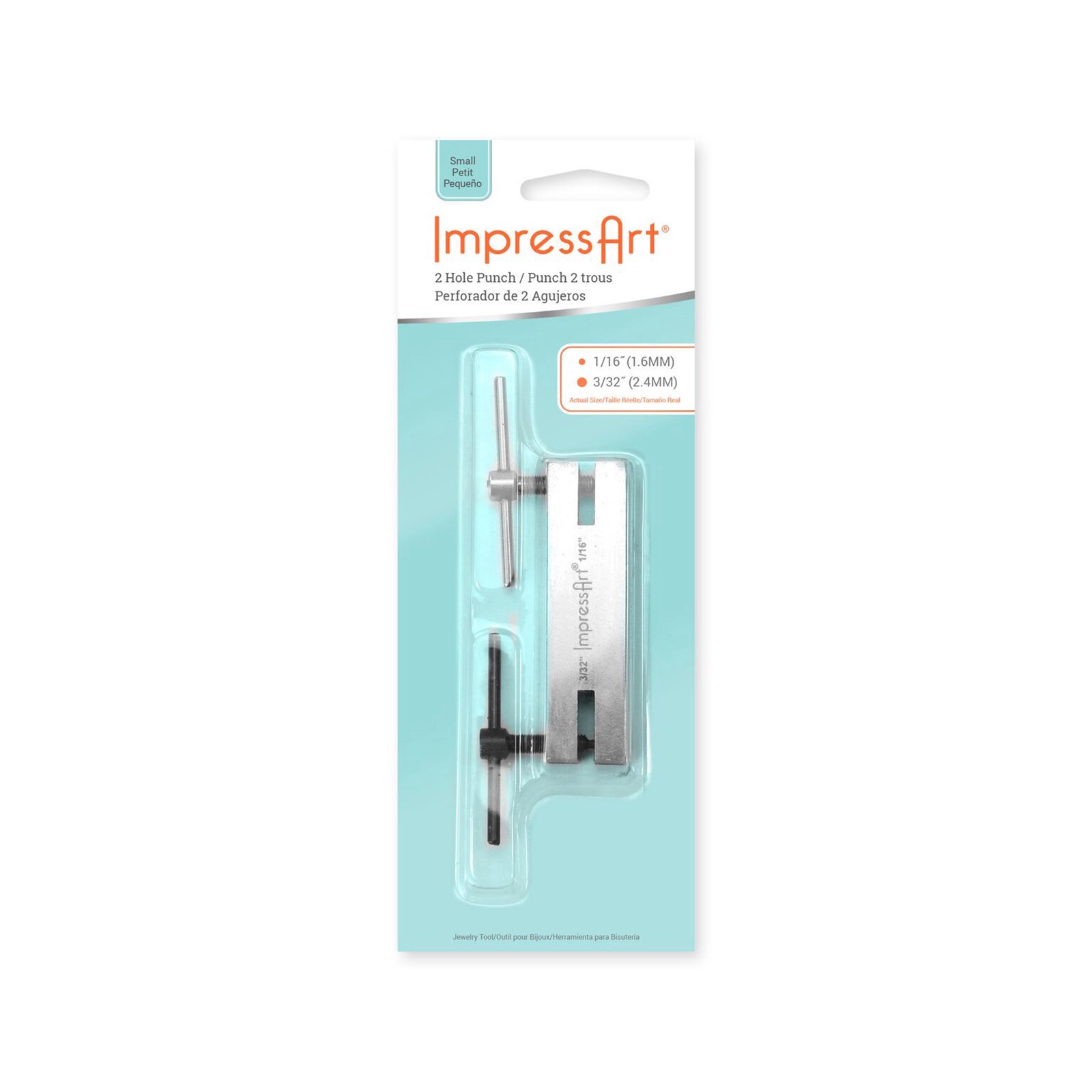 slide 2 of 3, Impressart 2 Hole Screw Down Punch, 1 ct