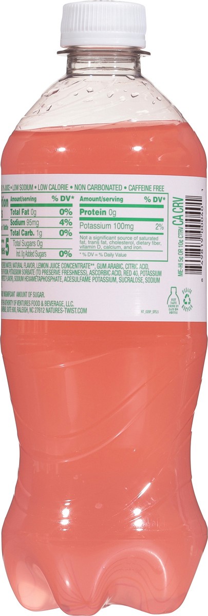 slide 7 of 14, Natures Twist Strawberry Lemonade - 20 fl oz, 20 fl oz