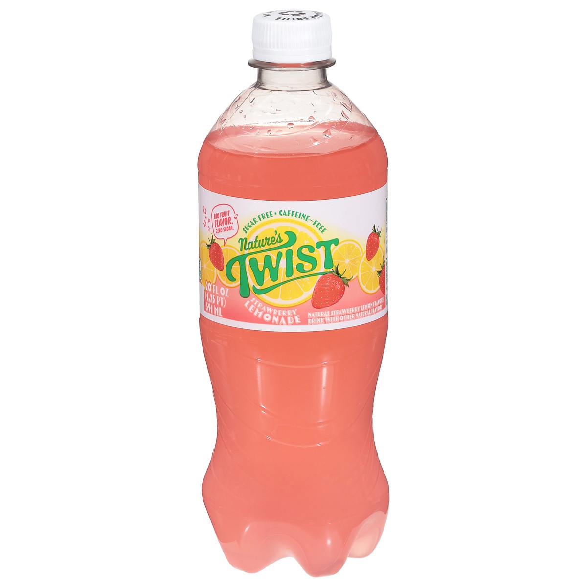 slide 2 of 14, Natures Twist Strawberry Lemonade - 20 fl oz, 20 fl oz