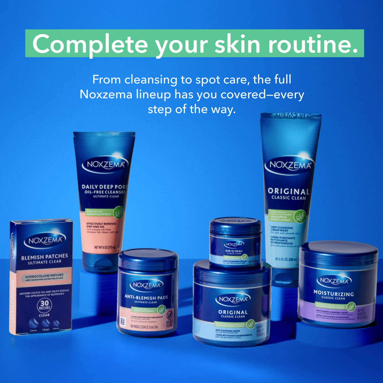 slide 3 of 8, Noxzema Classic Clean Original Cleansing Cream 12.0 oz, 12 oz