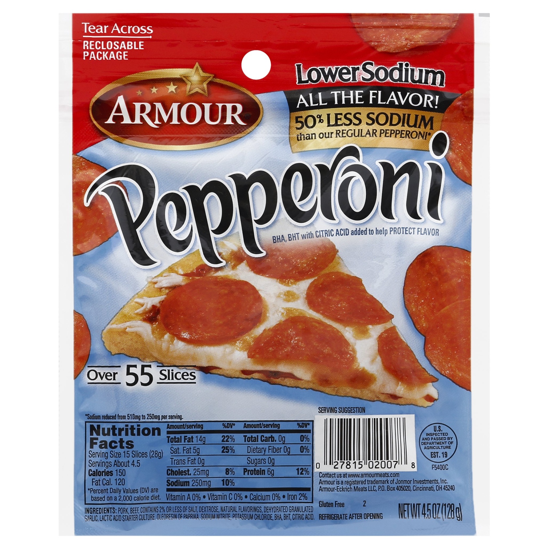 slide 1 of 1, Armour Pepperoni 4.5 oz, 4.5 oz