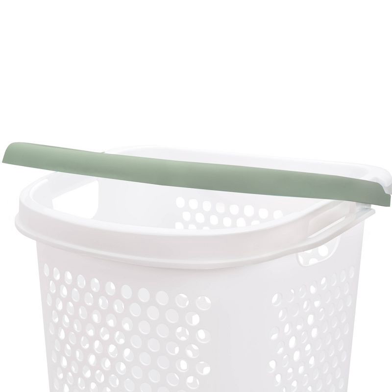 slide 4 of 6, Home Logic Rolling Laundry Hamper White, 1 ct