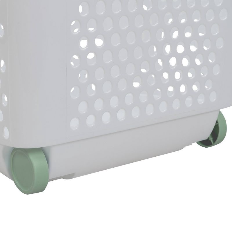 slide 6 of 6, Home Logic Rolling Laundry Hamper White, 1 ct