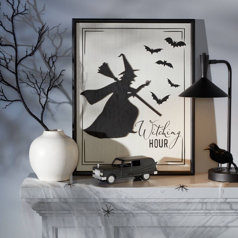 slide 2 of 3, Witching Hour Halloween Wall Sign - Hyde & EEK! Boutique, 1 ct