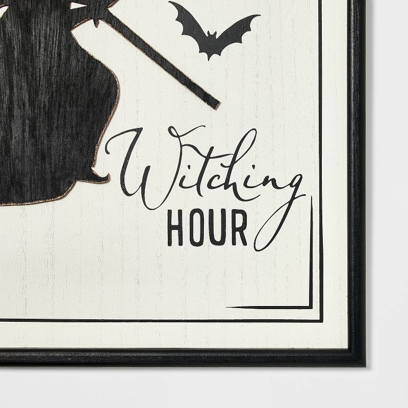 slide 3 of 3, Witching Hour Halloween Wall Sign - Hyde & EEK! Boutique, 1 ct