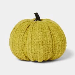 Harvest Crewel Ribbed Knit Pumpkin Medium Green - Hyde & EEK! Boutique