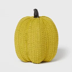 Harvest Crewel Ribbed Knit Pumpkin Large Green - Hyde & EEK! Boutique