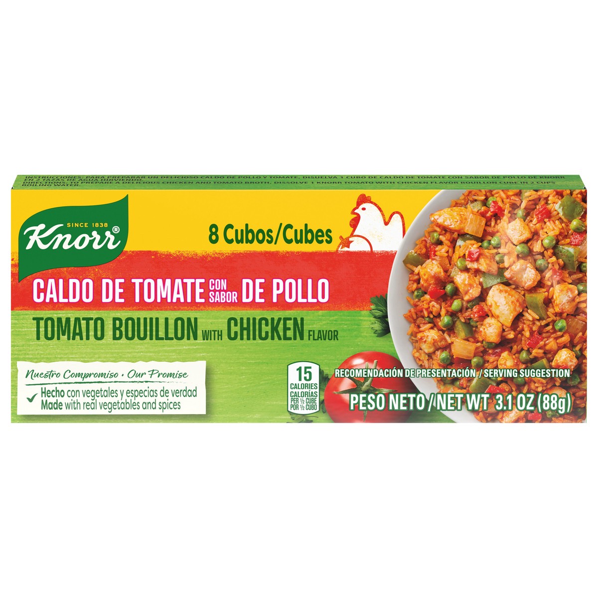 slide 1 of 9, Knorr Savoury Sauce Tomato Chicken, 3.1 oz, 8 ct, 8 ct 3.1 oz