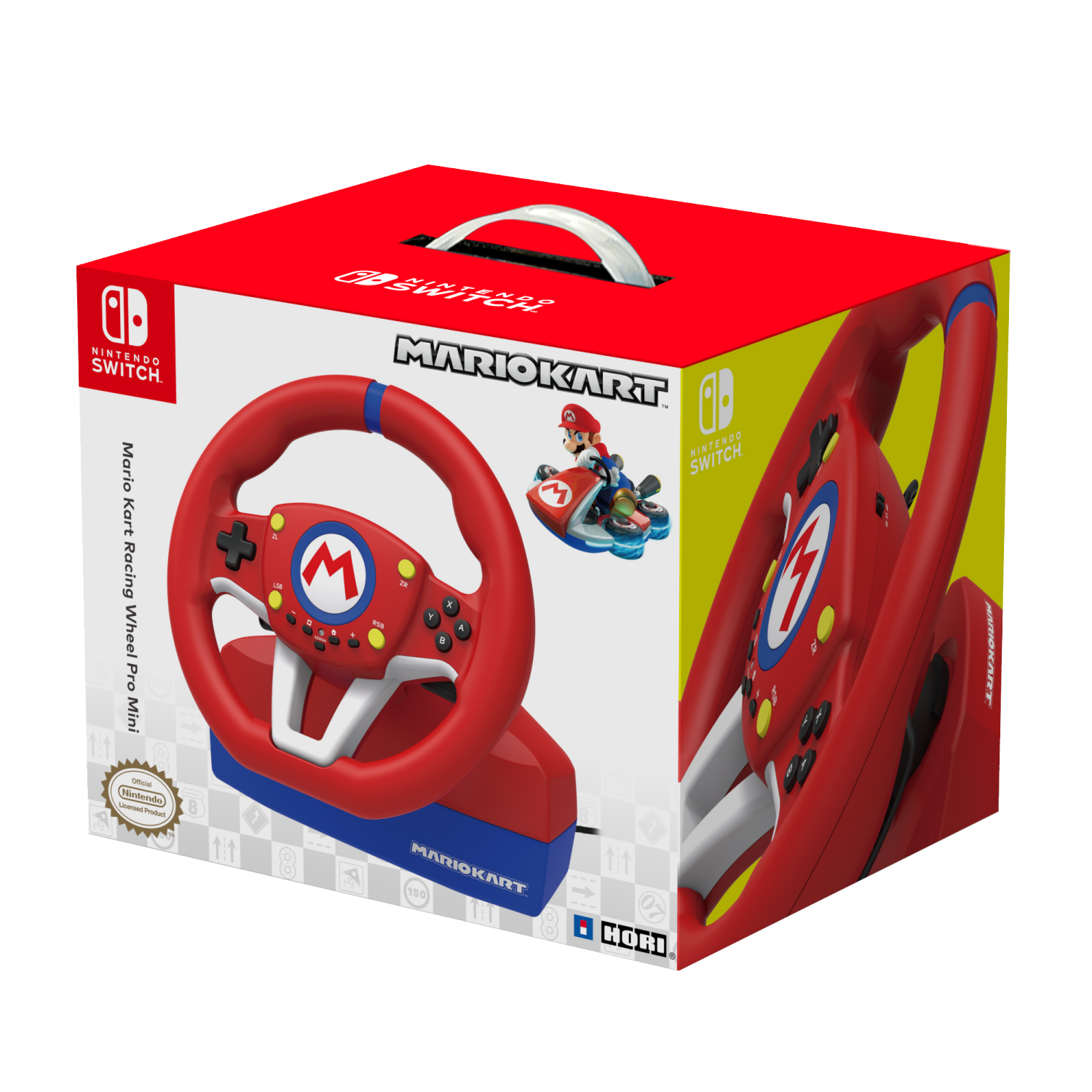 slide 1 of 2, Hori Switch Mario Kart Racing Wheel Pro Mini, 1 ct