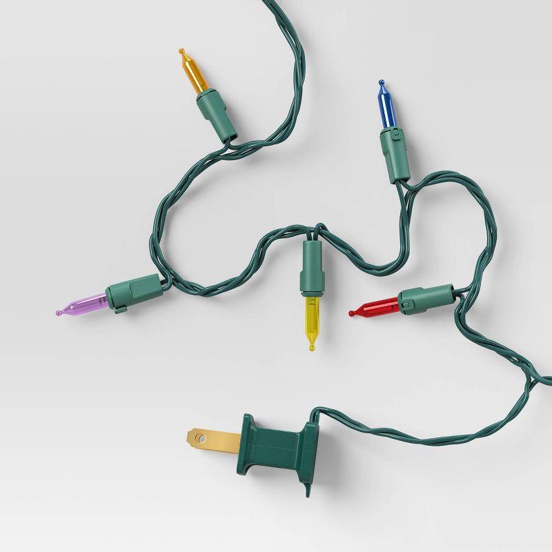 slide 5 of 5, 100ct LED Smooth Mini Christmas String Lights with Twinkle - Wondershop™, 100 ct