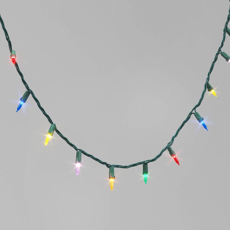 slide 1 of 5, 100ct LED Smooth Mini Christmas String Lights with Twinkle - Wondershop™, 100 ct