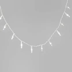 100ct LED Smooth Mini Christmas String Lights Warm White with White Wire - Wondershop™
