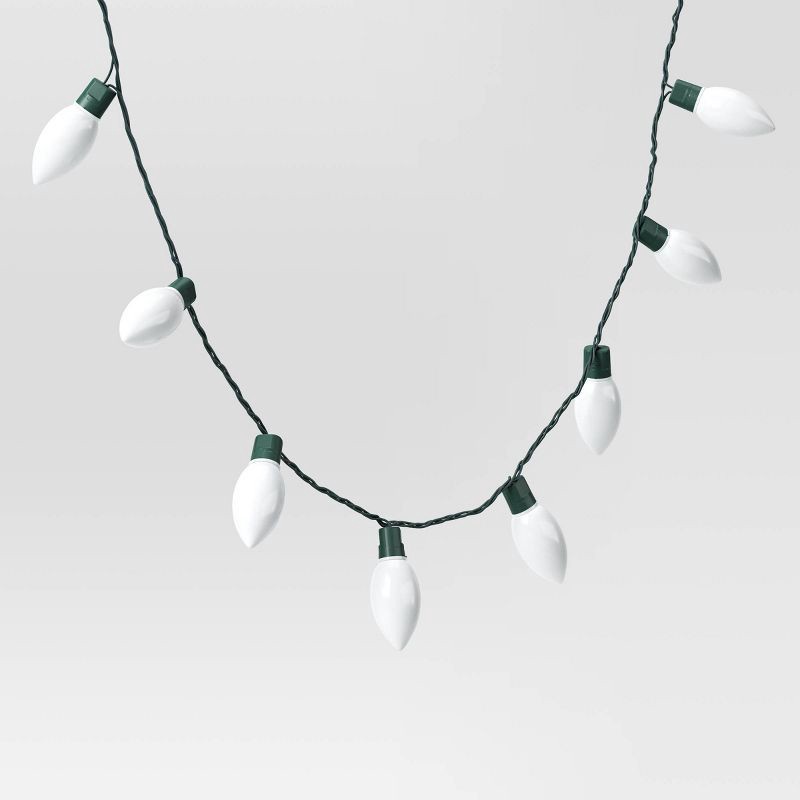slide 3 of 5, 25ct LED C9 Classic Glow Indoor Outdoor Christmas String Lights Warm White with Green Wire - Wondershop™: UL Listed, 25 ct