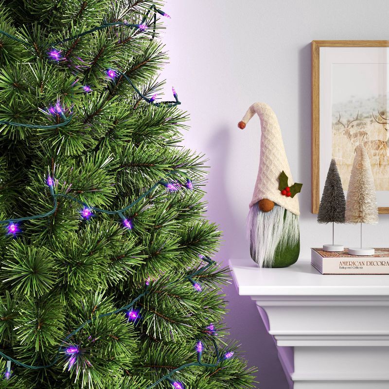 slide 2 of 4, 100ct LED Smooth Mini Christmas String Lights Purple with Green Wire - Wondershop™: Indoor/Outdoor, UL Listed, Electric, 100 ct