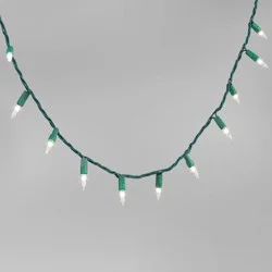 350ct Incandescent Mini Christmas String Lights White with Green Wire - Wondershop™: UL Listed, Indoor/Outdoor Use