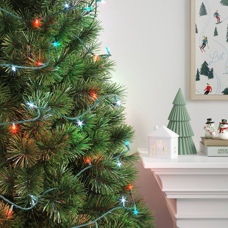 slide 2 of 4, 100ct LED Smooth Mini Christmas String Lights Red/Green/Warm White with Green Wire - Wondershop™: Indoor/Outdoor, UL Listed, 100 ct