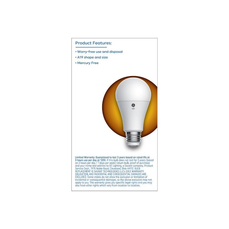 slide 3 of 4, GE Household Lighting GE 3-Way A19 LED Soft White Light Bulb, 1 ct