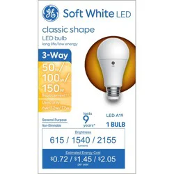 GE Household Lighting GE 3-Way A19 LED Soft White Light Bulb