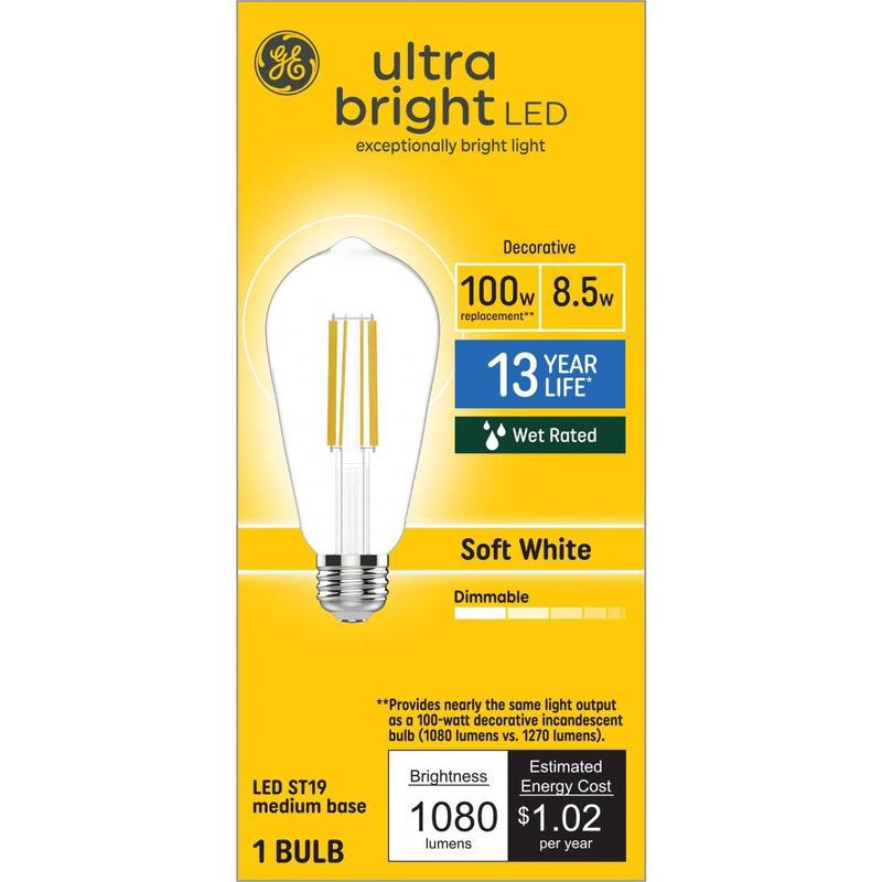 slide 1 of 3, General Electric GE 14W Ultra Bright Daylight LED Medium Base Light Bulb, 1 ct