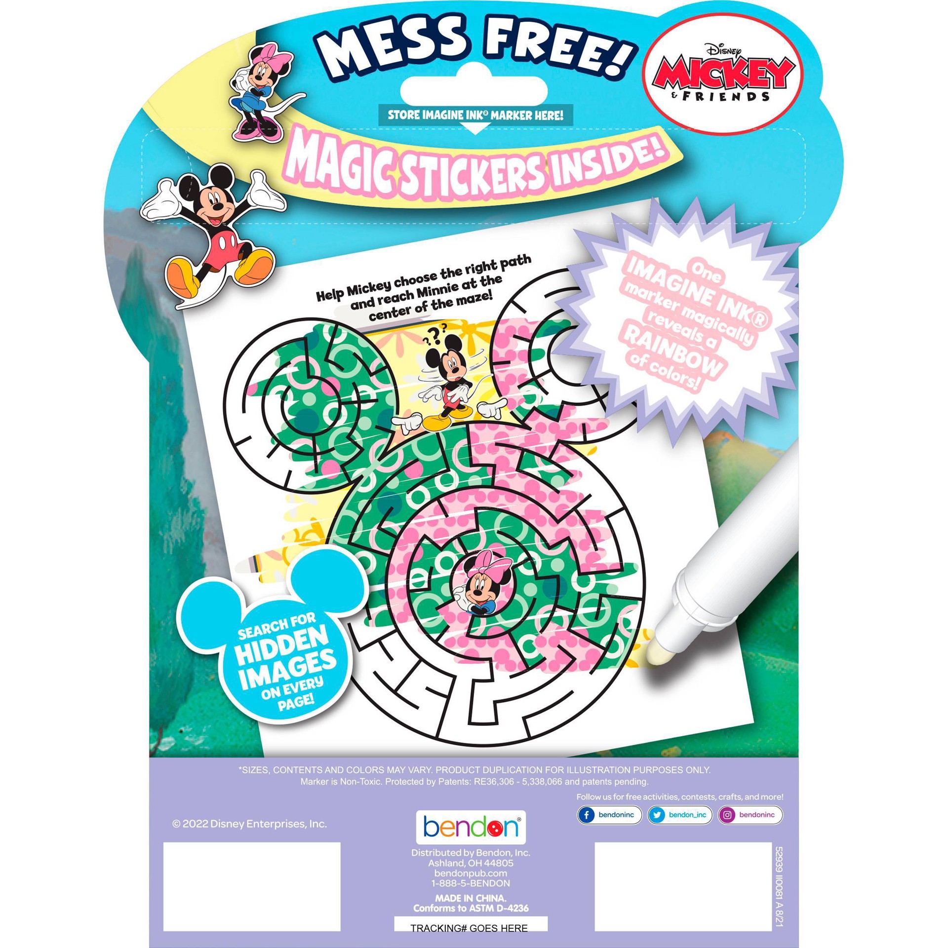 Disney Junior Minnie Mouse Imagine Ink Mess Free Game Book 1 ct