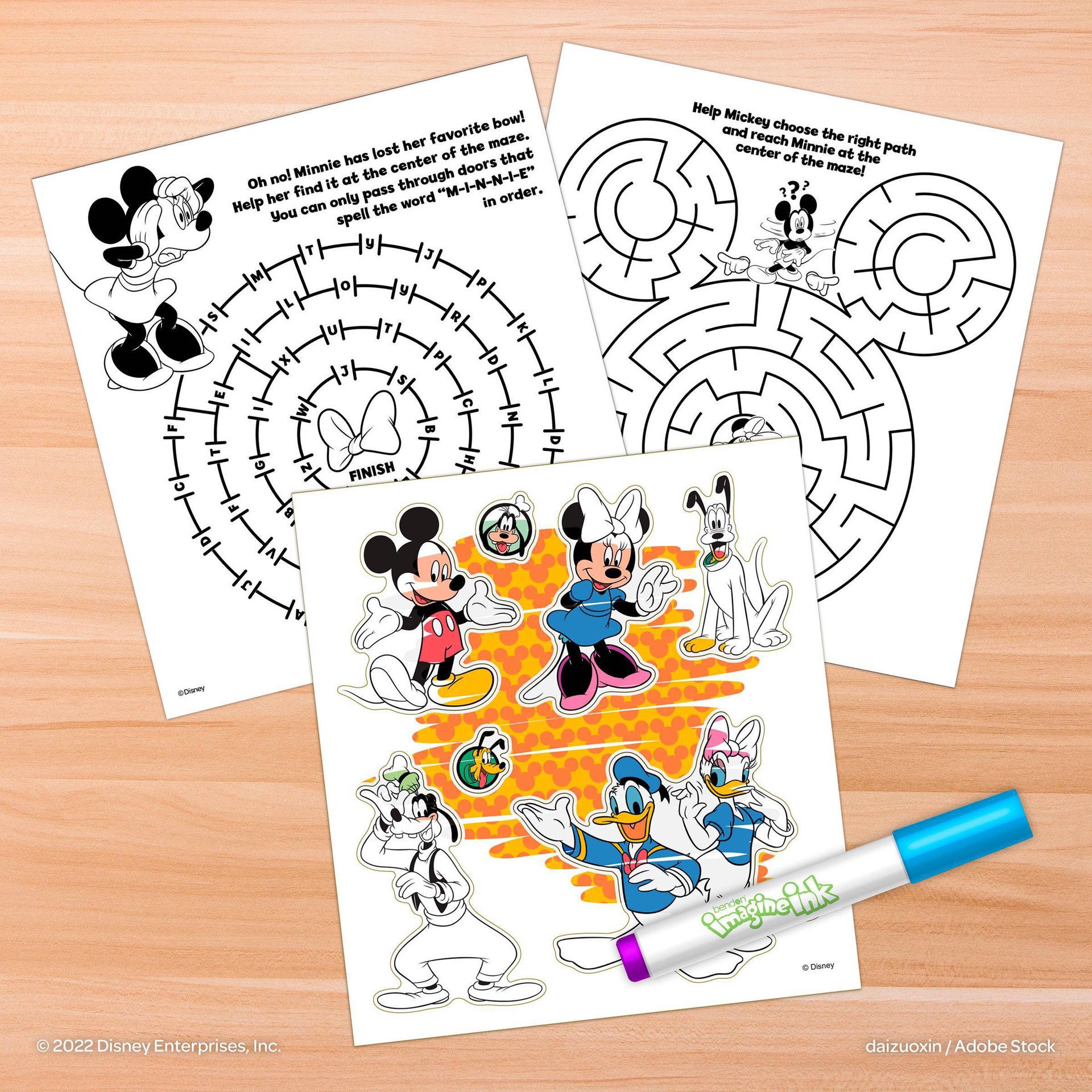 Disney Junior Minnie Mouse Imagine Ink Mess Free Game Book 1 ct