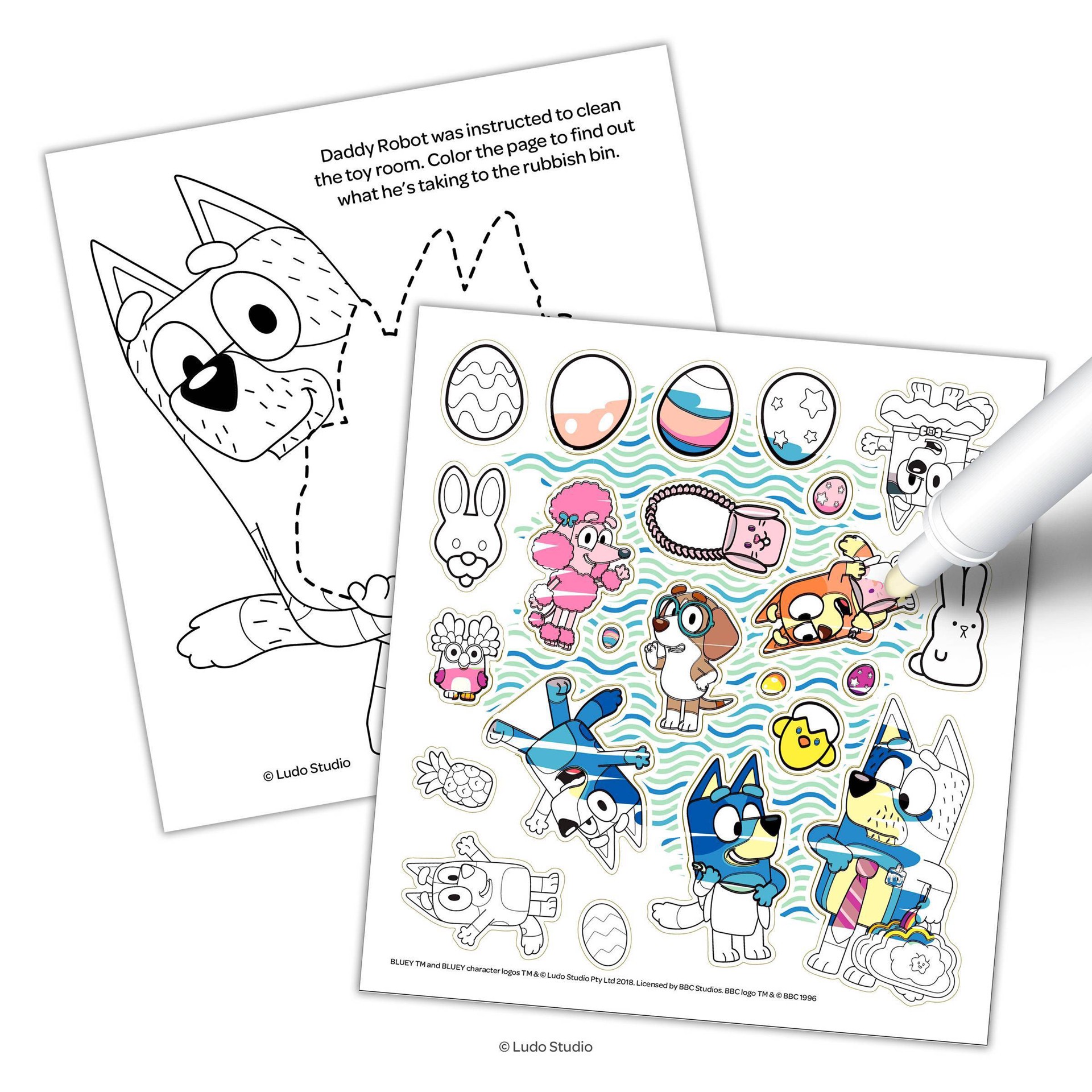 slide 3 of 4, Disney Junior Bluey Easter Imagine Ink Sticker Book, 1 ct