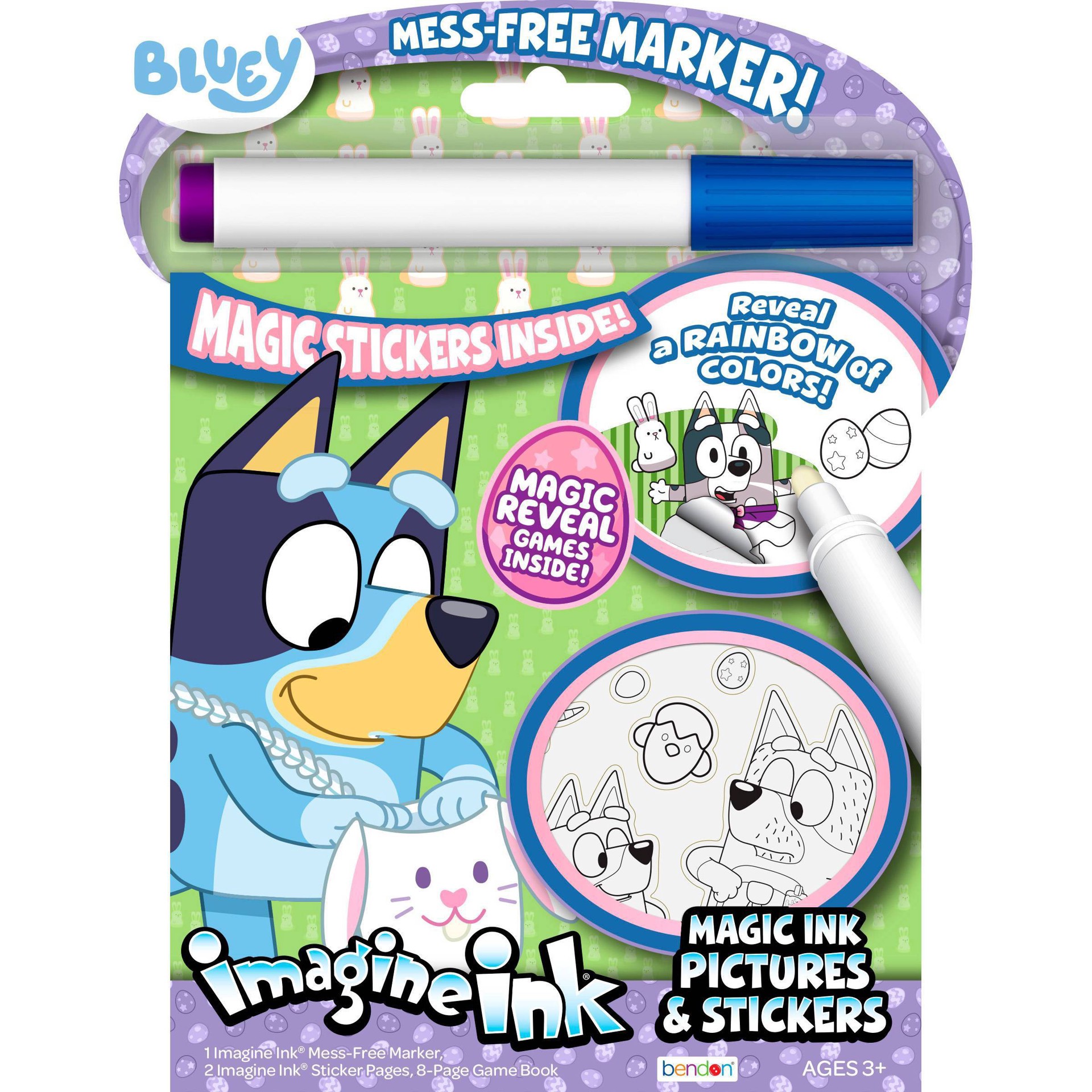 slide 1 of 4, Disney Junior Bluey Easter Imagine Ink Sticker Book, 1 ct