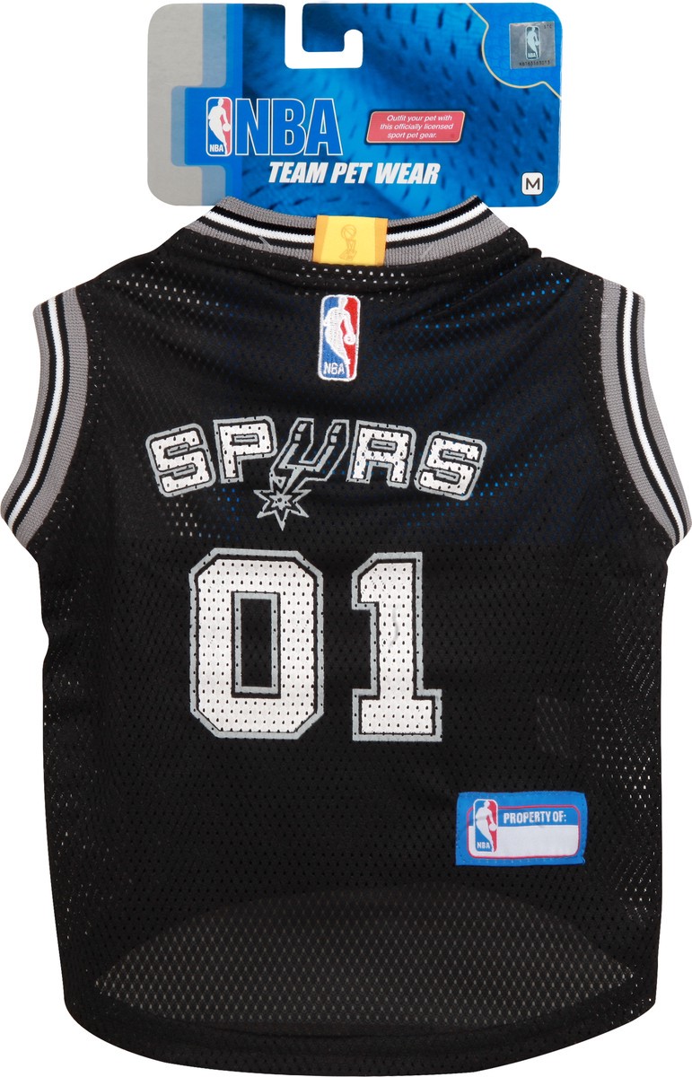 slide 6 of 6, Pets First San Antonio Spurs Mesh Jersey, MED