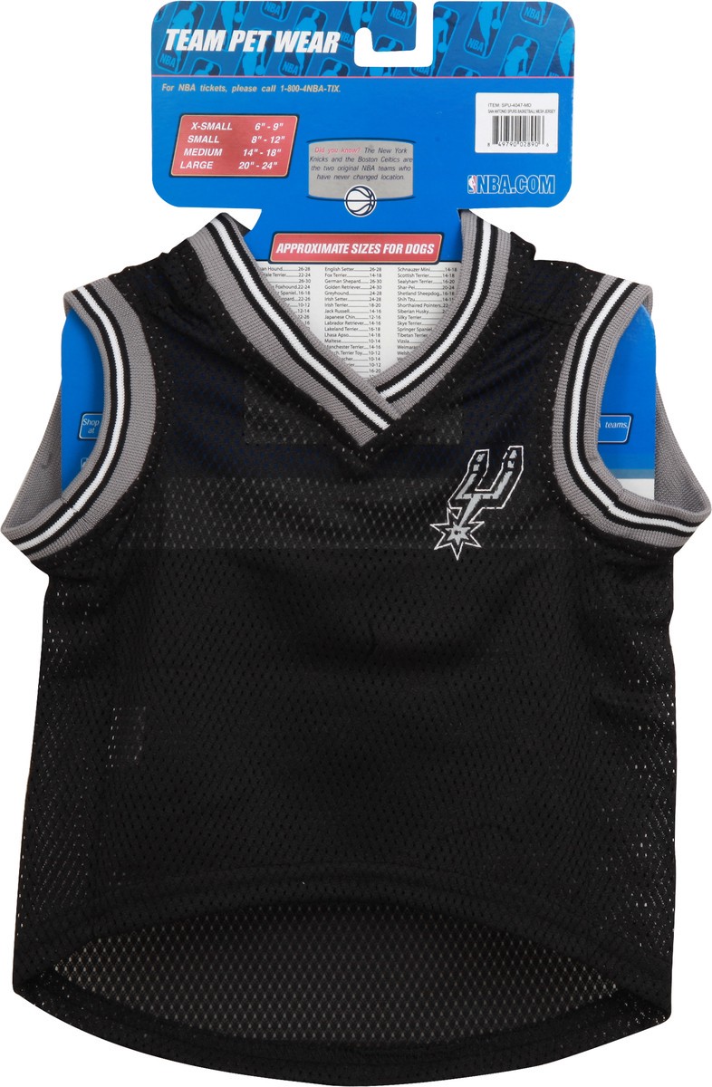 slide 5 of 6, Pets First San Antonio Spurs Mesh Jersey, MED