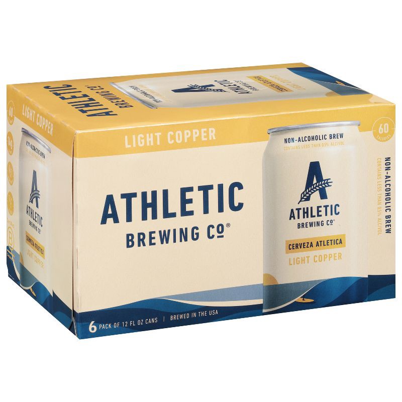 slide 5 of 5, Athletic Brewing Co Athletic Brewing Cerveza Atletica NA Light Copper - 6pk/12 fl oz Cans, 6 ct; 12 fl oz