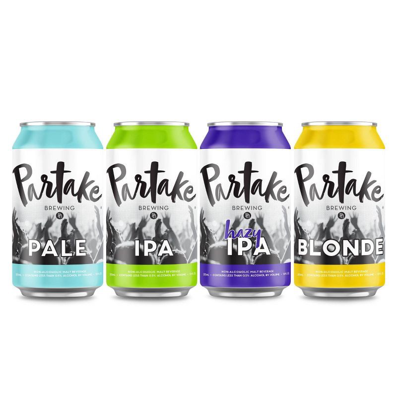 slide 2 of 5, Partake Brewing Non-Acoholic Beer Variety Pack - 12pk Cans, 12 ct
