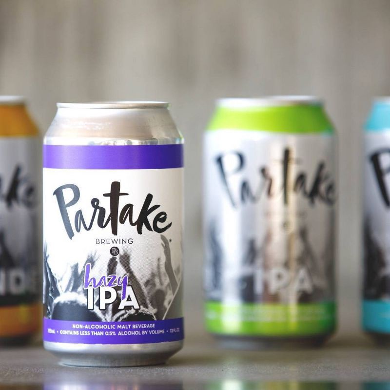 slide 5 of 5, Partake Brewing Non-Acoholic Beer Variety Pack - 12pk Cans, 12 ct