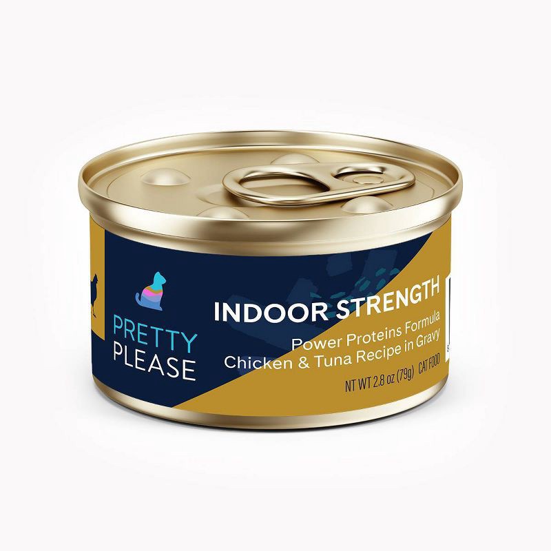 PrettyPlease Indoor Strength with Chicken and Tuna Wet Cat Food