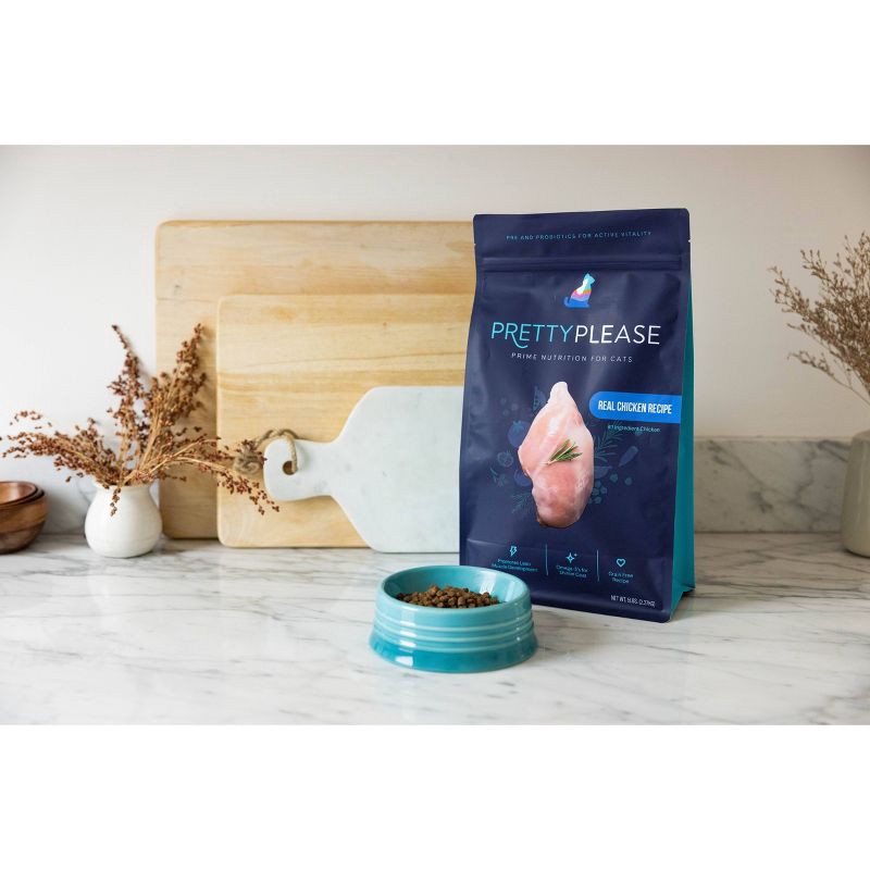 slide 4 of 12, PrettyPlease Indoor Formula with Chicken Dry Cat Food - 5lbs, 5 lb