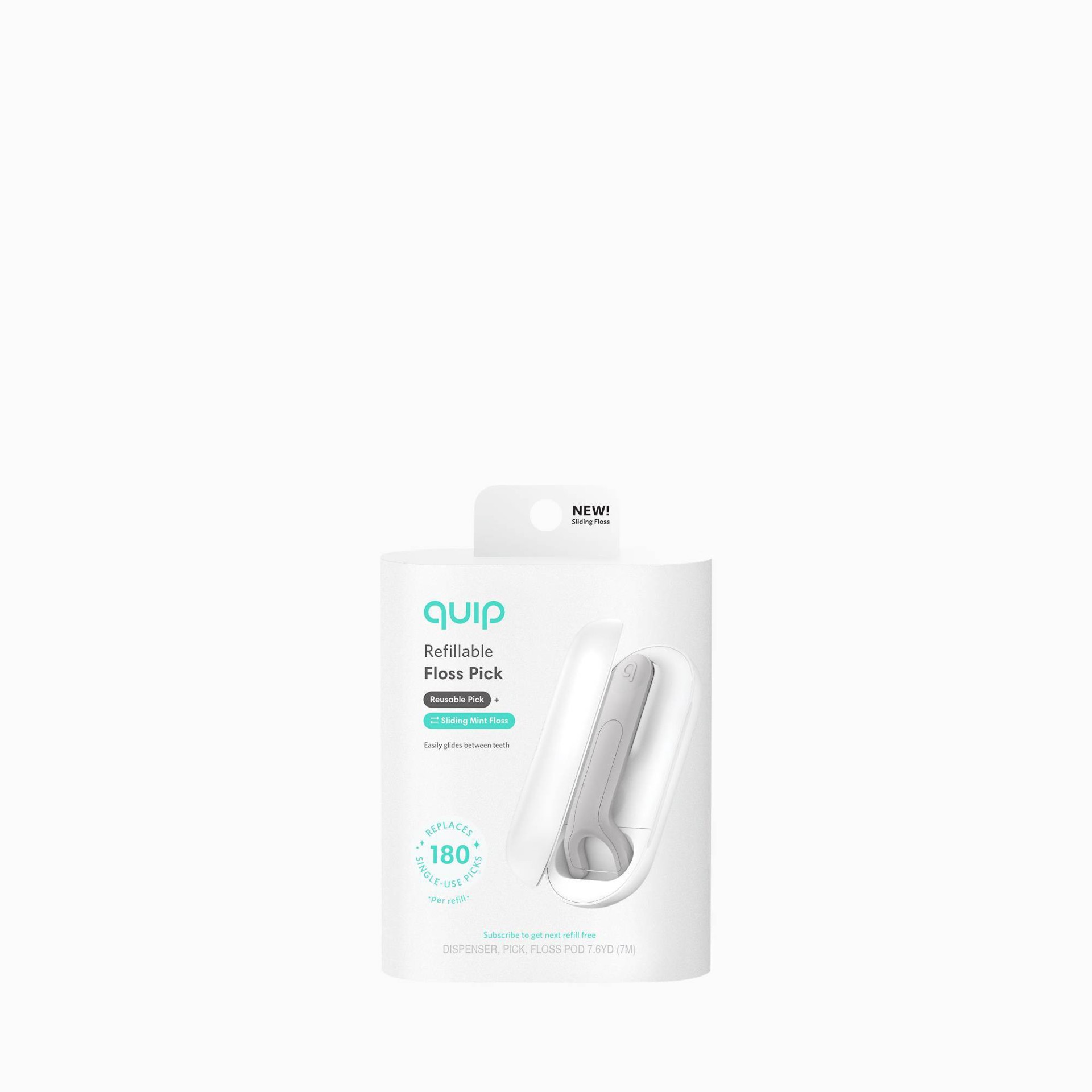 quip Metal Floss Dental Picks White 1 ct Shipt