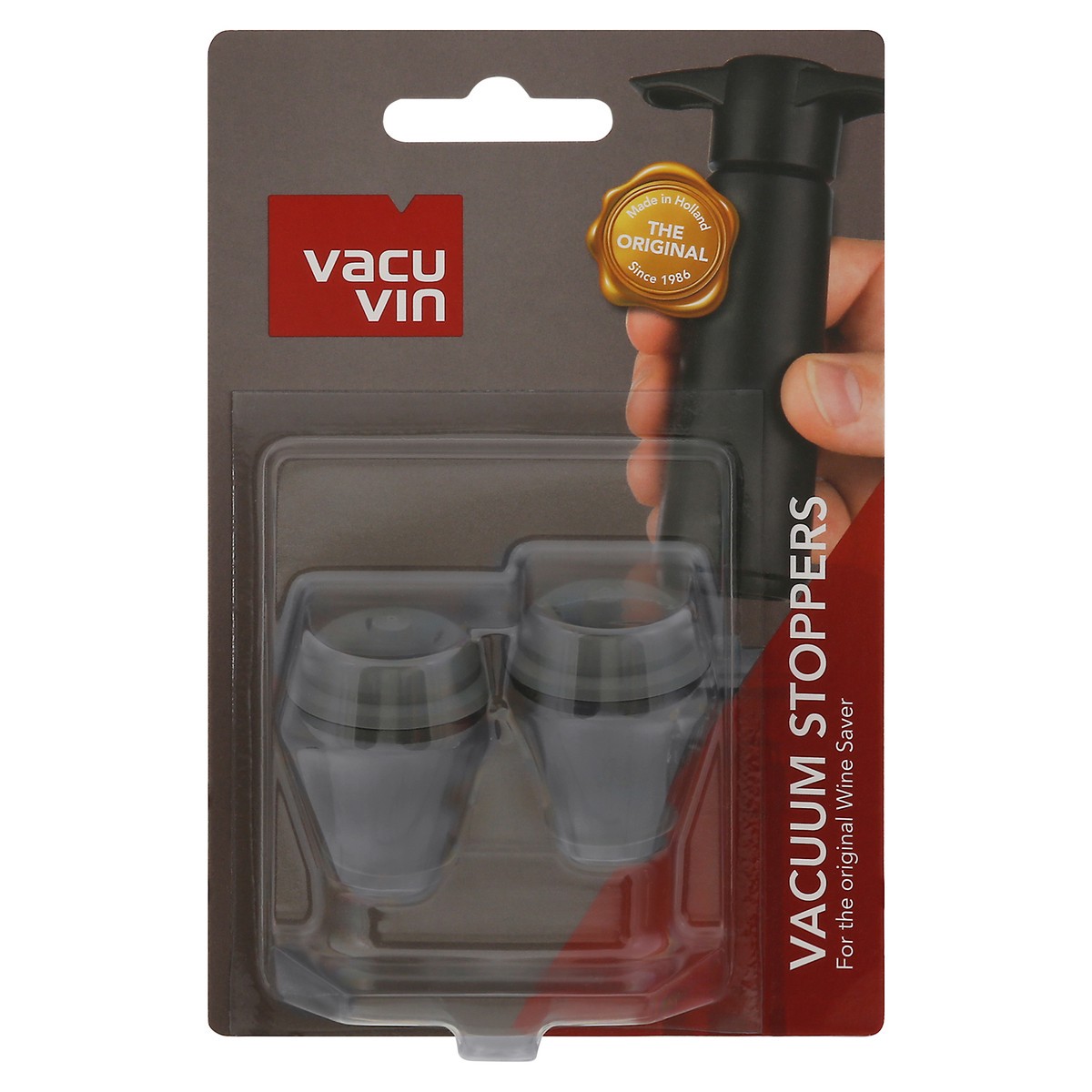 slide 1 of 9, Vacu Vin Vacuum Stoppers 2 ea, 2 ct