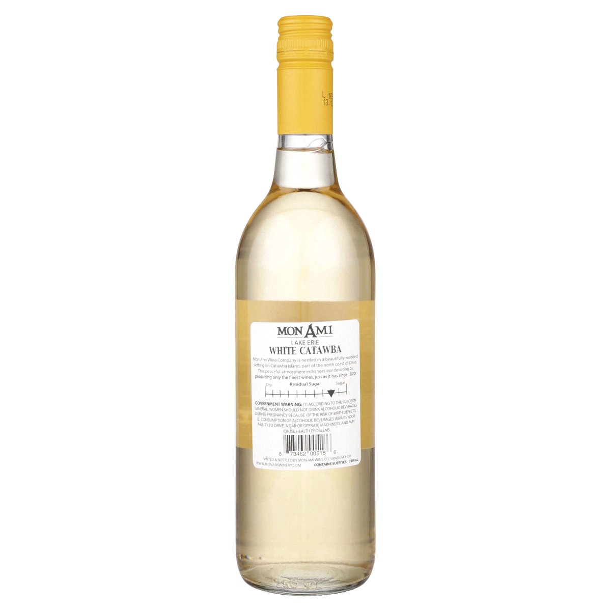 slide 2 of 2, Mon Ami Catawba White Wine, 750 ml