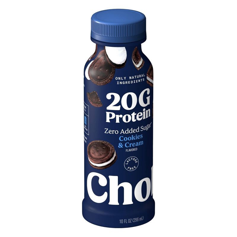slide 2 of 8, Chobani 20g Protein Cookies & Cream Yogurt Drink- 20g Protein 10 fl oz, 20 gram, 20 gram, 10 fl oz