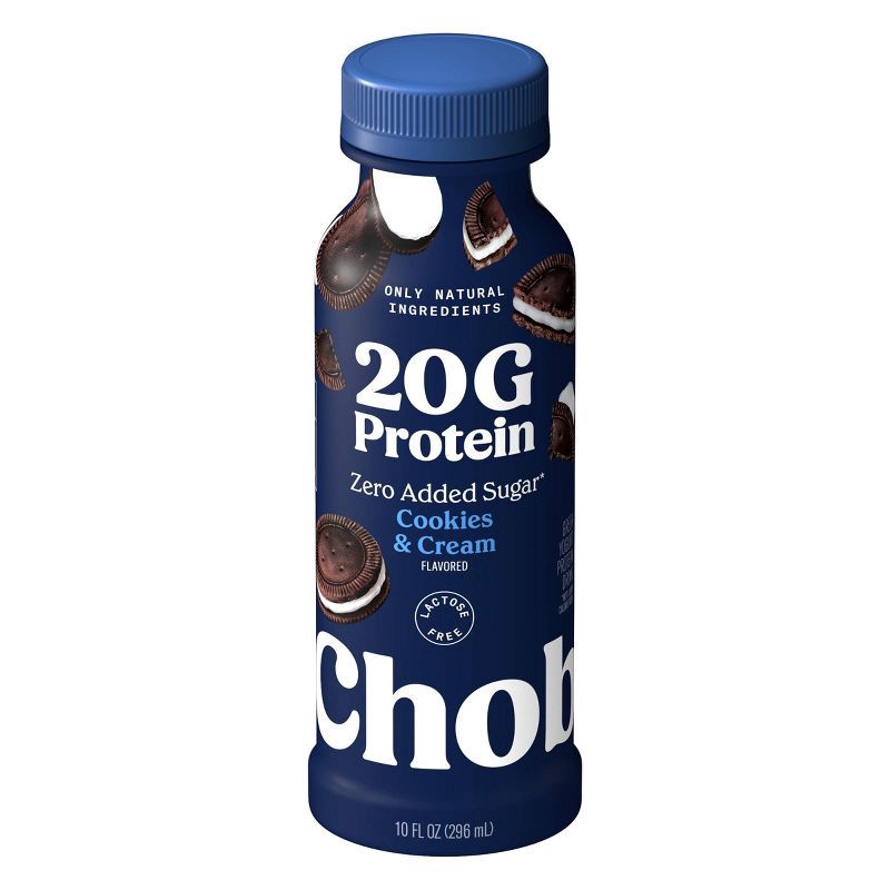 slide 1 of 8, Chobani 20g Protein Cookies & Cream Yogurt Drink- 20g Protein 10 fl oz, 20 gram, 20 gram, 10 fl oz