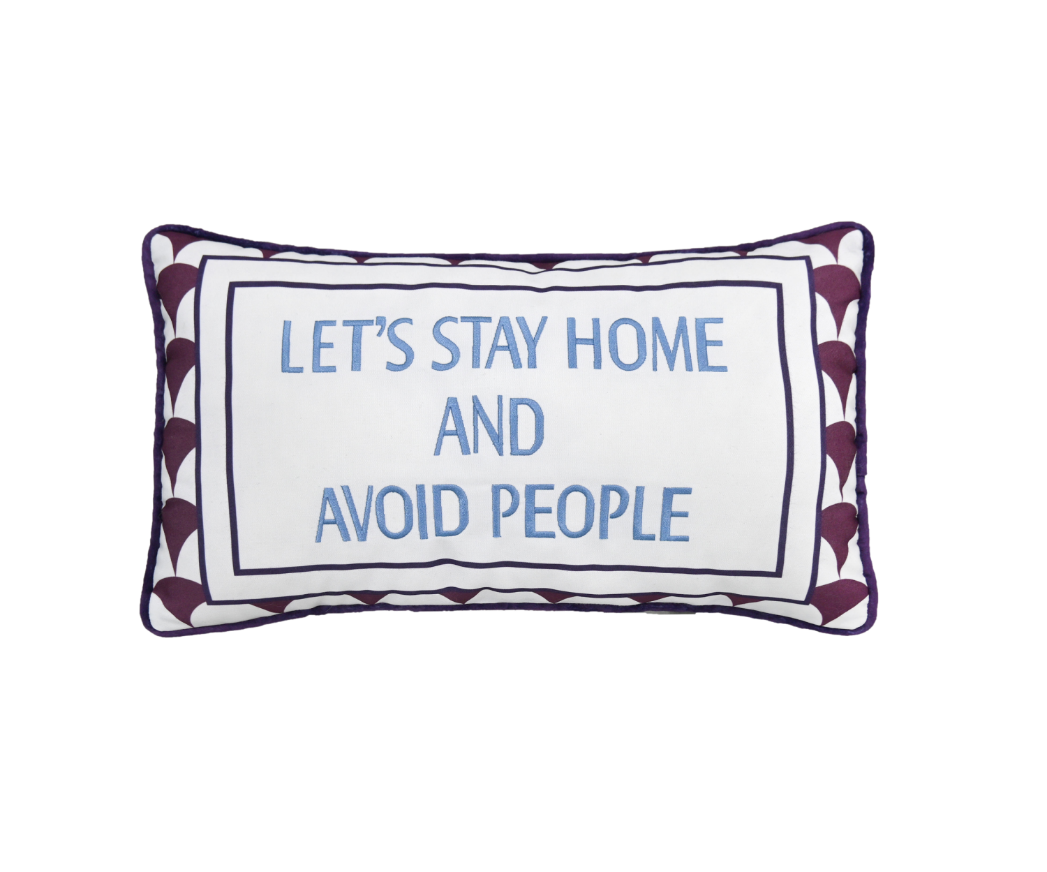 slide 1 of 1, Let's Stay Home And Avoid People Pillow 11x18, 1 ct