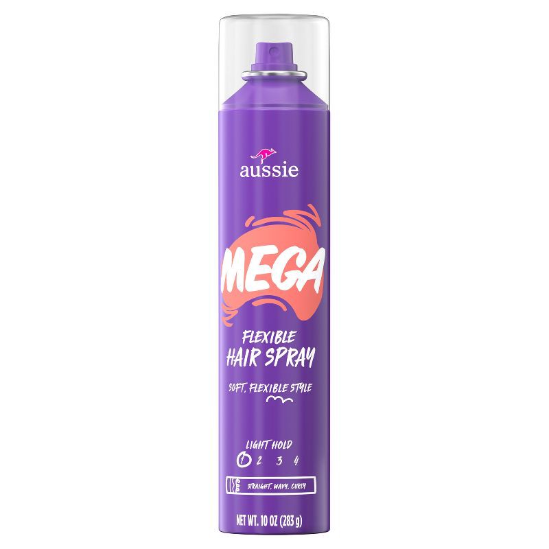 slide 9 of 10, Aussie Mega Hair Spray - 10oz, 10 oz
