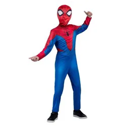 Kids' Marvel Spider-Man Halloween Costume Jumpsuit with Mask L