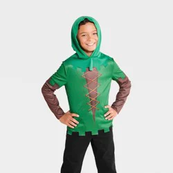 Kids' Robin Hood Halloween Costume Top L - Hyde & EEK! Boutique