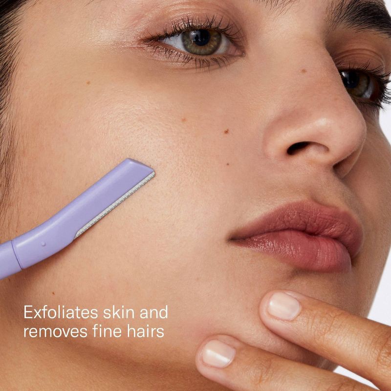 slide 3 of 8, Flamingo Facial Razors - Dermaplane - 3ct, 3 ct