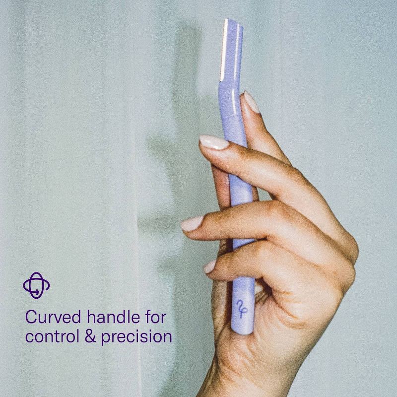 slide 5 of 8, Flamingo Facial Razors - Dermaplane - 3ct, 3 ct