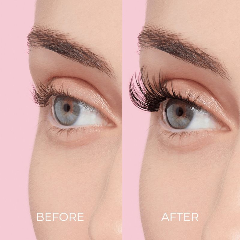 slide 3 of 10, KISS Products imPRESS Press-On Self Adhesive Eyelashes Refill - Wispy - 30ct, 30 ct