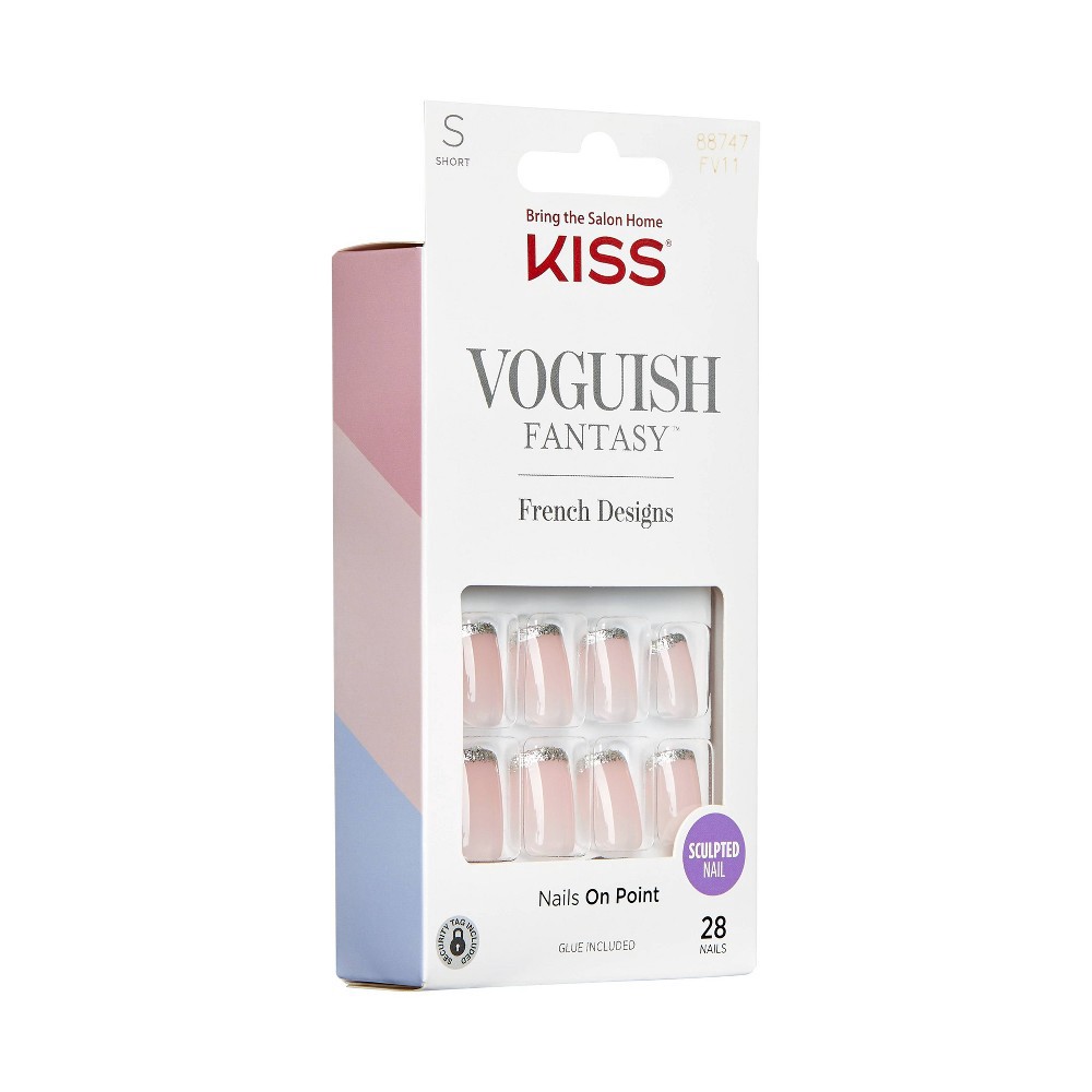 Kiss Voguish Fantasy French Nails - Bisous 1 ct | Shipt