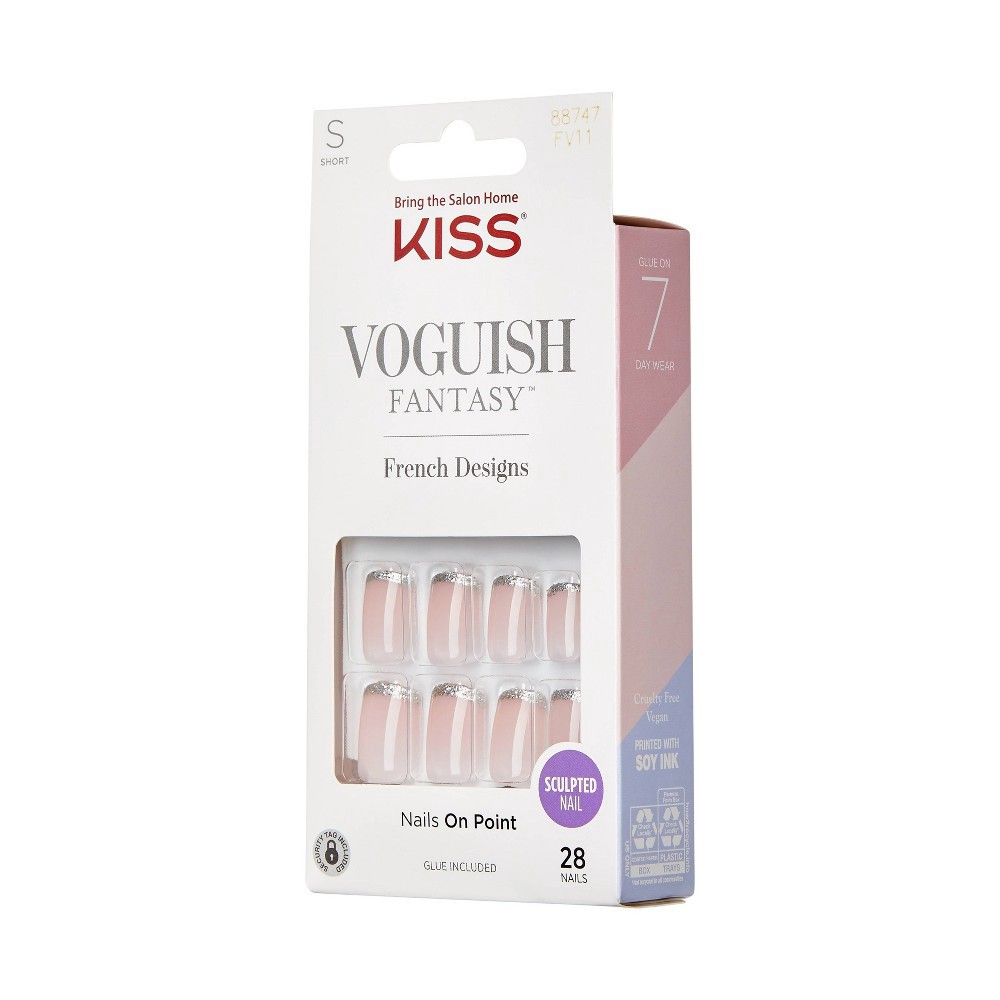 Kiss Voguish Fantasy French Nails - Bisous 1 ct | Shipt